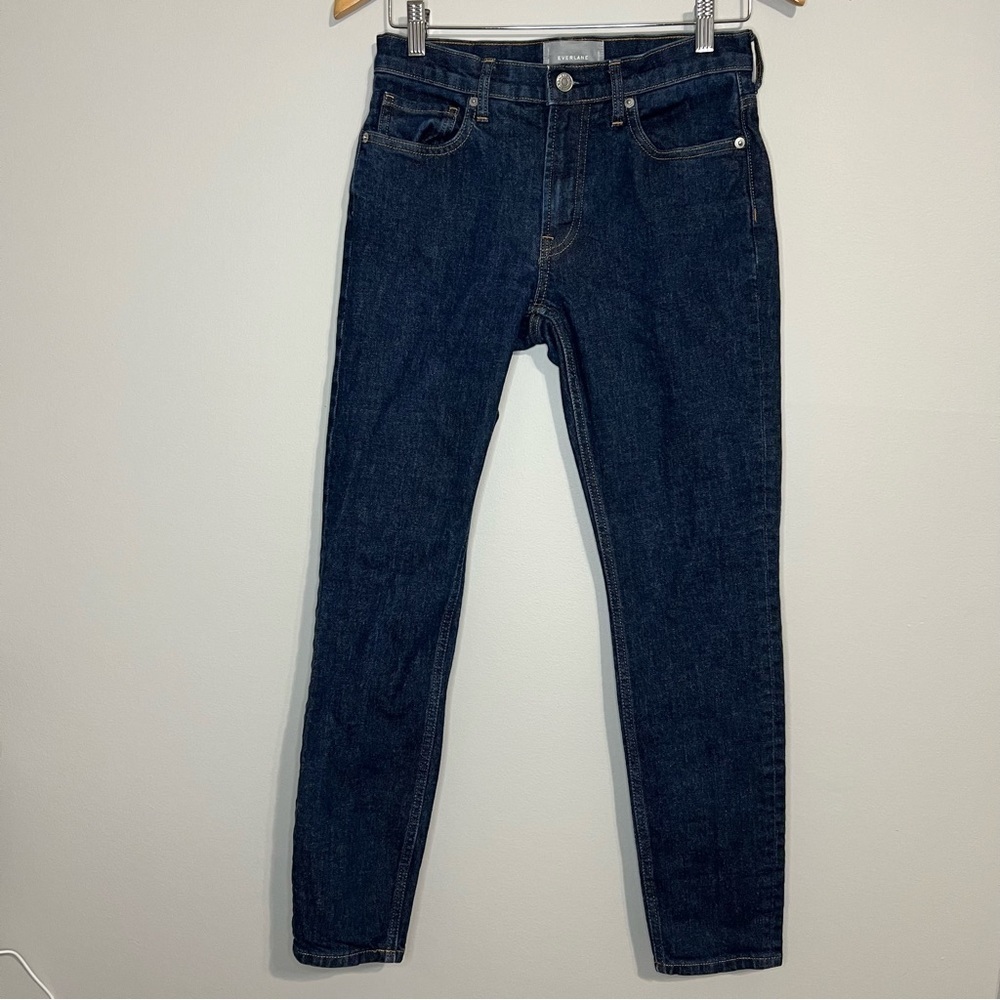 Everlane Women's Jeans Medium Wash Mid Rise Skinny Ankle Denim 27 Regular